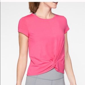 Athleta Essence Twist Tee PINK